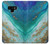 W3920 Abstract Ocean Blue Color Mixed Emerald Hülle Schutzhülle Taschen und Leder Flip für Note 9 Samsung Galaxy Note9