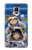 W3915 Raccoon Girl Baby Sloth Astronaut Suit Hülle Schutzhülle Taschen und Leder Flip für Samsung Galaxy Note 4