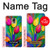 W3926 Colorful Tulip Oil Painting Hülle Schutzhülle Taschen und Leder Flip für Samsung Galaxy Note 4