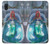 W3912 Cute Little Mermaid Aqua Spa Hülle Schutzhülle Taschen und Leder Flip für Samsung Galaxy A10e