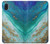 W3920 Abstract Ocean Blue Color Mixed Emerald Hülle Schutzhülle Taschen und Leder Flip für Samsung Galaxy A10e