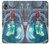 W3912 Cute Little Mermaid Aqua Spa Hülle Schutzhülle Taschen und Leder Flip für Samsung Galaxy A10
