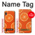 W3946 Seamless Orange Pattern Hülle Schutzhülle Taschen und Leder Flip für Samsung Galaxy A10