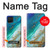 W3920 Abstract Ocean Blue Color Mixed Emerald Hülle Schutzhülle Taschen und Leder Flip für Samsung Galaxy A12