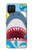 W3947 Shark Helicopter Cartoon Hülle Schutzhülle Taschen und Leder Flip für Samsung Galaxy A12