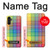 W3942 LGBTQ Rainbow Plaid Tartan Hülle Schutzhülle Taschen und Leder Flip für Samsung Galaxy A13 5G