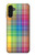 W3942 LGBTQ Rainbow Plaid Tartan Hülle Schutzhülle Taschen und Leder Flip für Samsung Galaxy A13 4G
