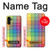 W3942 LGBTQ Rainbow Plaid Tartan Hülle Schutzhülle Taschen und Leder Flip für Samsung Galaxy A13 4G