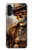 W3949 Steampunk Skull Smoking Hülle Schutzhülle Taschen und Leder Flip für Samsung Galaxy A13 4G