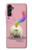 W3923 Cat Bottom Rainbow Tail Hülle Schutzhülle Taschen und Leder Flip für Samsung Galaxy A14 5G