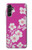 W3924 Cherry Blossom Pink Background Hülle Schutzhülle Taschen und Leder Flip für Samsung Galaxy A14 5G