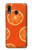 W3946 Seamless Orange Pattern Hülle Schutzhülle Taschen und Leder Flip für Samsung Galaxy A20, Galaxy A30