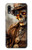 W3949 Steampunk Skull Smoking Hülle Schutzhülle Taschen und Leder Flip für Samsung Galaxy A20, Galaxy A30