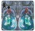 W3912 Cute Little Mermaid Aqua Spa Hülle Schutzhülle Taschen und Leder Flip für Samsung Galaxy A20e