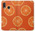 W3946 Seamless Orange Pattern Hülle Schutzhülle Taschen und Leder Flip für Samsung Galaxy A20e