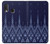 W3950 Textile Thai Blue Pattern Hülle Schutzhülle Taschen und Leder Flip für Samsung Galaxy A20e