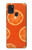 W3946 Seamless Orange Pattern Hülle Schutzhülle Taschen und Leder Flip für Samsung Galaxy A21s