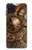 W3927 Compass Clock Gage Steampunk Hülle Schutzhülle Taschen und Leder Flip für Samsung Galaxy A22 4G