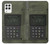 W3959 Military Radio Graphic Print Hülle Schutzhülle Taschen und Leder Flip für Samsung Galaxy A22 4G