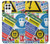 W3960 Safety Signs Sticker Collage Hülle Schutzhülle Taschen und Leder Flip für Samsung Galaxy A22 4G