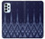 W3950 Textile Thai Blue Pattern Hülle Schutzhülle Taschen und Leder Flip für Samsung Galaxy A23
