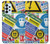 W3960 Safety Signs Sticker Collage Hülle Schutzhülle Taschen und Leder Flip für Samsung Galaxy A23