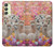 W3916 Alpaca Family Baby Alpaca Hülle Schutzhülle Taschen und Leder Flip für Samsung Galaxy A24 4G
