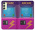 W3961 Arcade Cabinet Retro Machine Hülle Schutzhülle Taschen und Leder Flip für Samsung Galaxy A24 4G