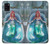 W3911 Cute Little Mermaid Aqua Spa Hülle Schutzhülle Taschen und Leder Flip für Samsung Galaxy A31