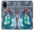 W3912 Cute Little Mermaid Aqua Spa Hülle Schutzhülle Taschen und Leder Flip für Samsung Galaxy A31