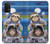 W3915 Raccoon Girl Baby Sloth Astronaut Suit Hülle Schutzhülle Taschen und Leder Flip für Samsung Galaxy A32 5G