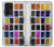 W3956 Watercolor Palette Box Graphic Hülle Schutzhülle Taschen und Leder Flip für Samsung Galaxy A33 5G