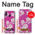 W3924 Cherry Blossom Pink Background Hülle Schutzhülle Taschen und Leder Flip für Samsung Galaxy A40