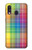 W3942 LGBTQ Rainbow Plaid Tartan Hülle Schutzhülle Taschen und Leder Flip für Samsung Galaxy A40