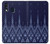 W3950 Textile Thai Blue Pattern Hülle Schutzhülle Taschen und Leder Flip für Samsung Galaxy A40