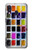 W3956 Watercolor Palette Box Graphic Hülle Schutzhülle Taschen und Leder Flip für Samsung Galaxy A40