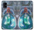 W3912 Cute Little Mermaid Aqua Spa Hülle Schutzhülle Taschen und Leder Flip für Samsung Galaxy A41
