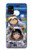 W3915 Raccoon Girl Baby Sloth Astronaut Suit Hülle Schutzhülle Taschen und Leder Flip für Samsung Galaxy A41