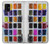 W3956 Watercolor Palette Box Graphic Hülle Schutzhülle Taschen und Leder Flip für Samsung Galaxy A41