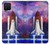 W3913 Colorful Nebula Space Shuttle Hülle Schutzhülle Taschen und Leder Flip für Samsung Galaxy A42 5G