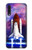 W3913 Colorful Nebula Space Shuttle Hülle Schutzhülle Taschen und Leder Flip für Samsung Galaxy A50