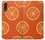 W3946 Seamless Orange Pattern Hülle Schutzhülle Taschen und Leder Flip für Samsung Galaxy A50