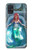 W3911 Cute Little Mermaid Aqua Spa Hülle Schutzhülle Taschen und Leder Flip für Samsung Galaxy A51 5G