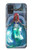 W3912 Cute Little Mermaid Aqua Spa Hülle Schutzhülle Taschen und Leder Flip für Samsung Galaxy A51 5G