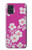 W3924 Cherry Blossom Pink Background Hülle Schutzhülle Taschen und Leder Flip für Samsung Galaxy A51 5G