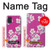 W3924 Cherry Blossom Pink Background Hülle Schutzhülle Taschen und Leder Flip für Samsung Galaxy A51 5G