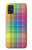 W3942 LGBTQ Rainbow Plaid Tartan Hülle Schutzhülle Taschen und Leder Flip für Samsung Galaxy A51 5G