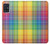 W3942 LGBTQ Rainbow Plaid Tartan Hülle Schutzhülle Taschen und Leder Flip für Samsung Galaxy A51 5G
