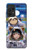 W3915 Raccoon Girl Baby Sloth Astronaut Suit Hülle Schutzhülle Taschen und Leder Flip für Samsung Galaxy A52, Galaxy A52 5G