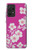 W3924 Cherry Blossom Pink Background Hülle Schutzhülle Taschen und Leder Flip für Samsung Galaxy A52, Galaxy A52 5G